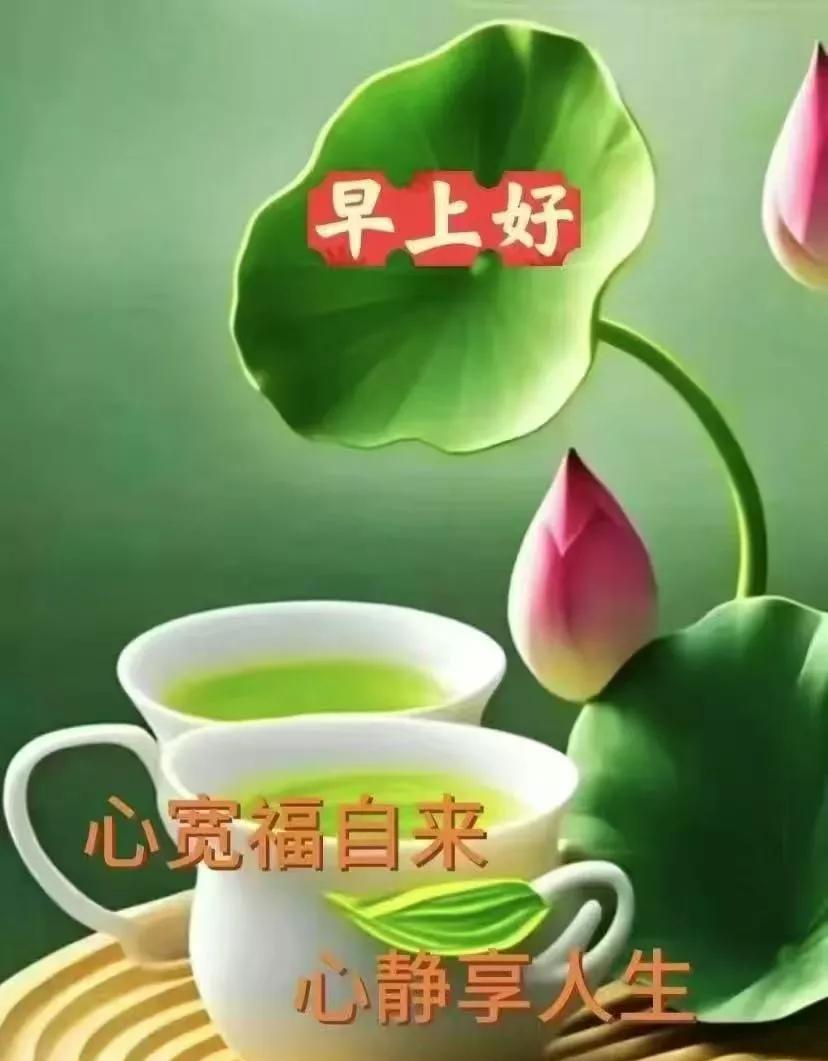 早安心语：心宽福自来，心静享人生早安！晨曦初照，开启崭新一天。生活纷纷扰扰，若
