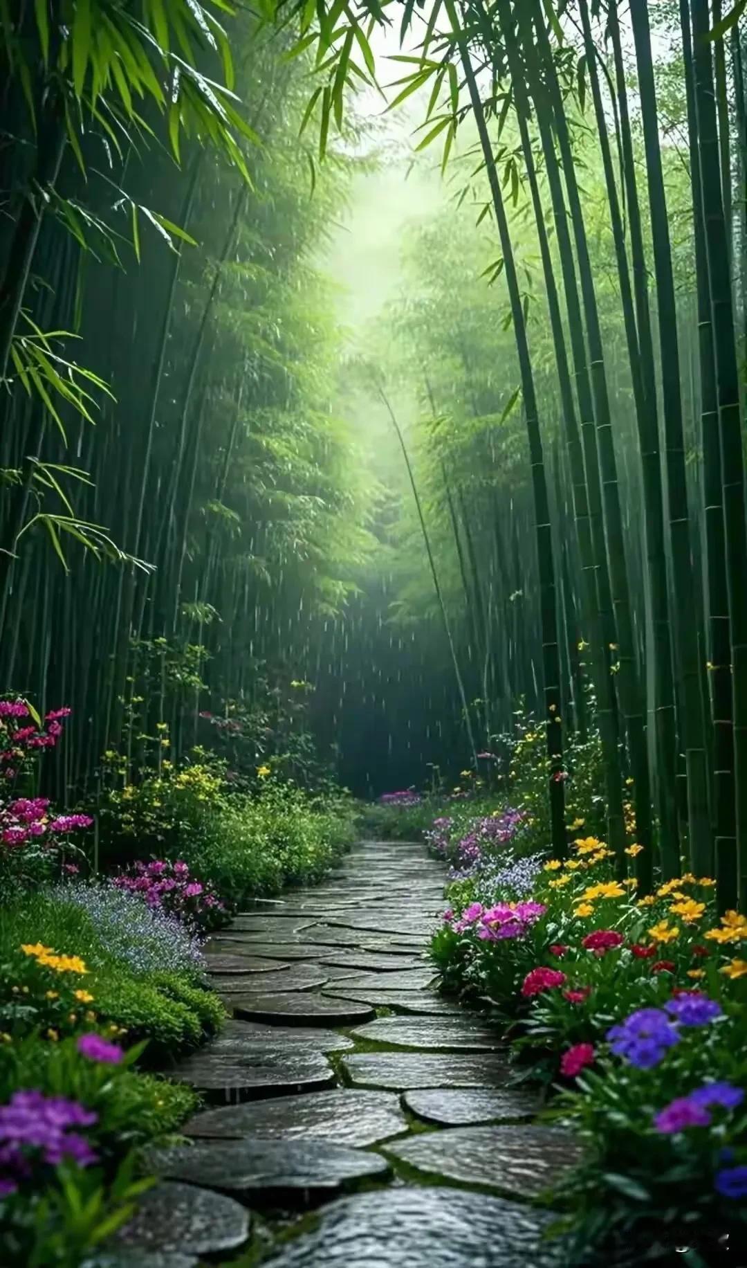 上联:叶落闲庭风伴舞下联:花开幽径竹摇风横批:四时佳兴