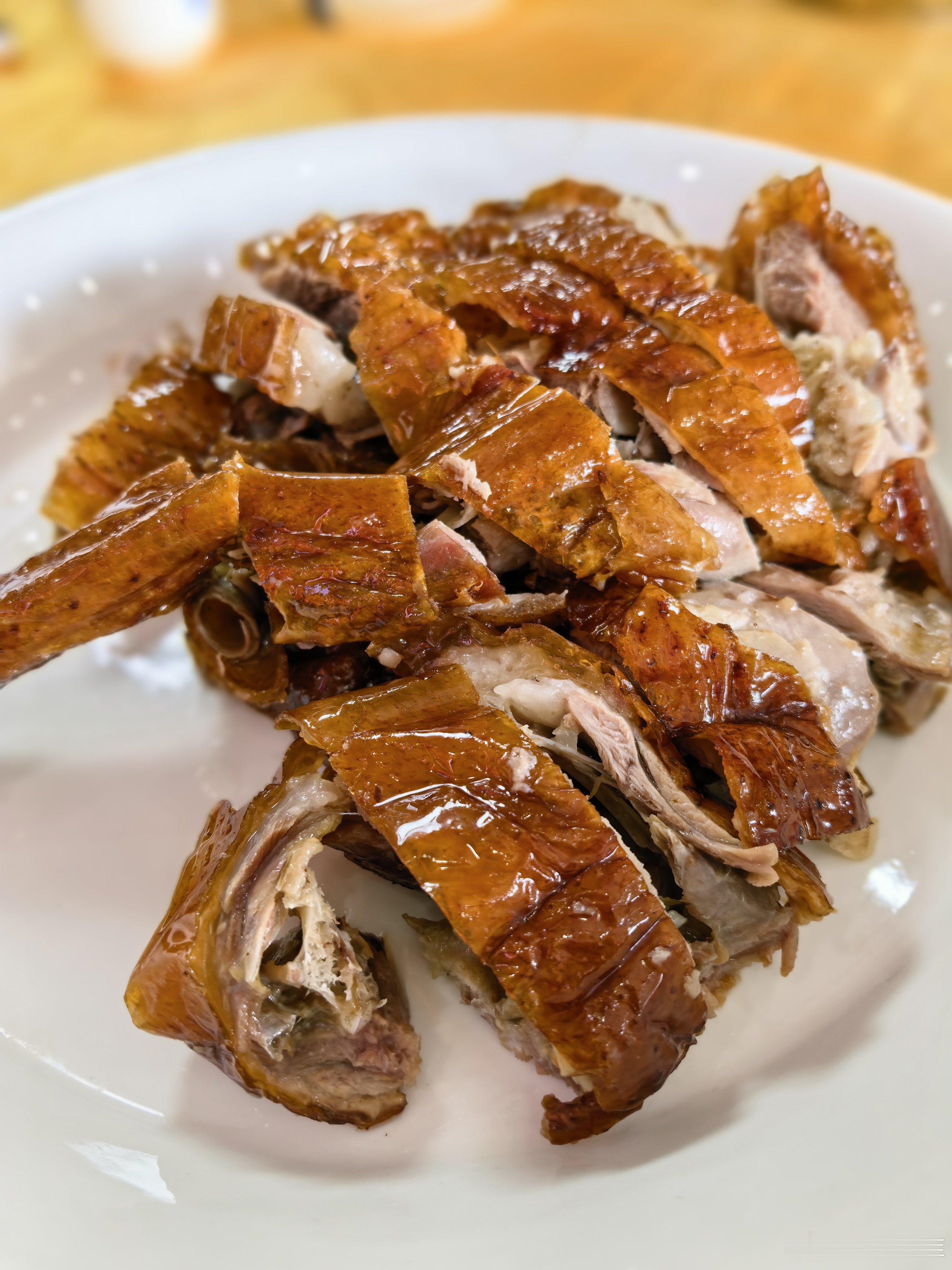 是日早餐……酿大肠，烧鹅濑粉​​​