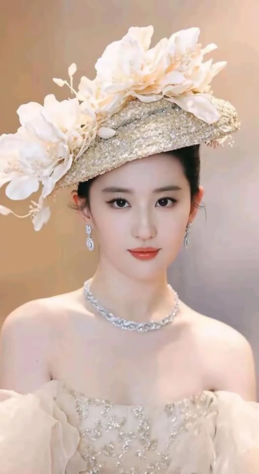 花冠映美人，珠光玉色间。