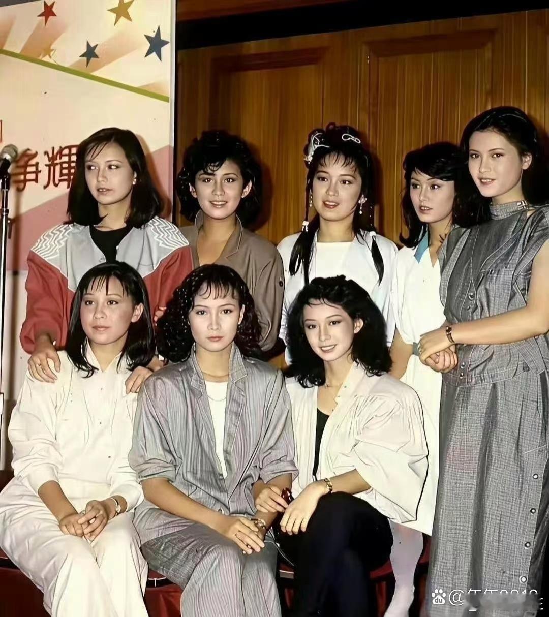 刘嘉玲那时候一看就是大陆妹，把手搭在刘嘉玲肩膀上的应该是翁美玲，都是女神哇😯?