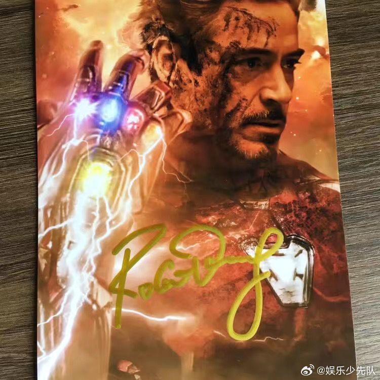 钢铁侠托尼斯塔克签名照​​​