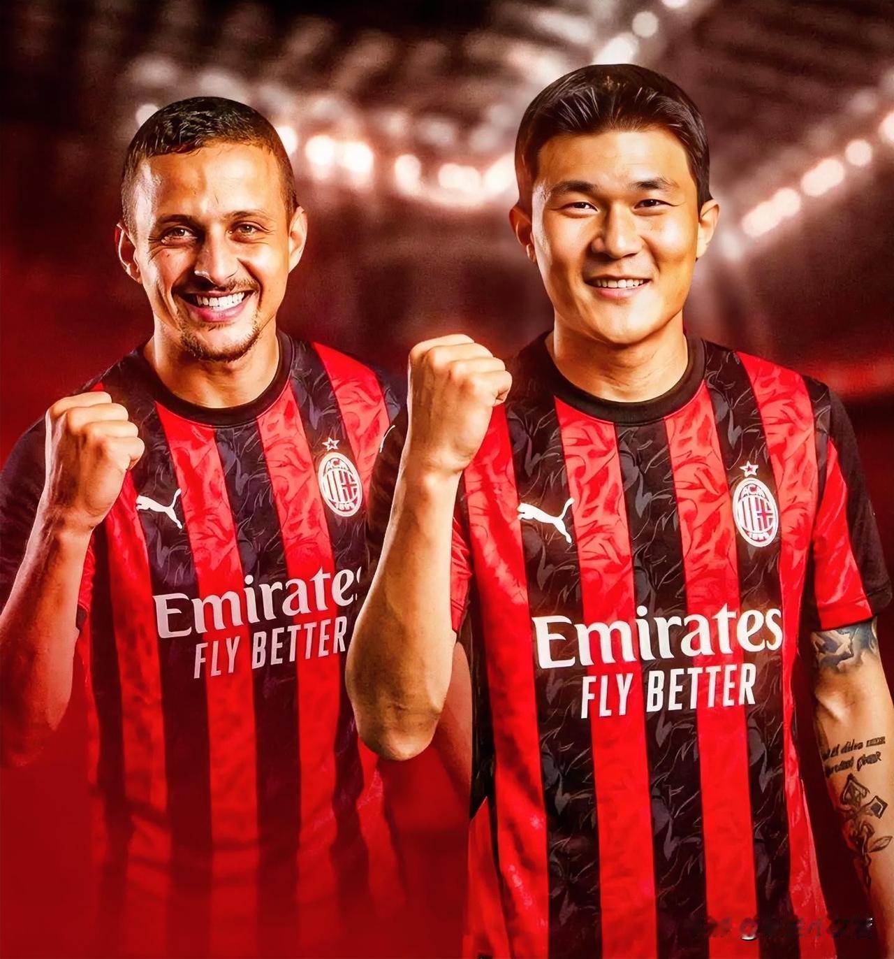 金玟哉与费利佩。米兰与金玟哉和费利佩经纪人都保持着紧密的联系，他们是米兰后防线补