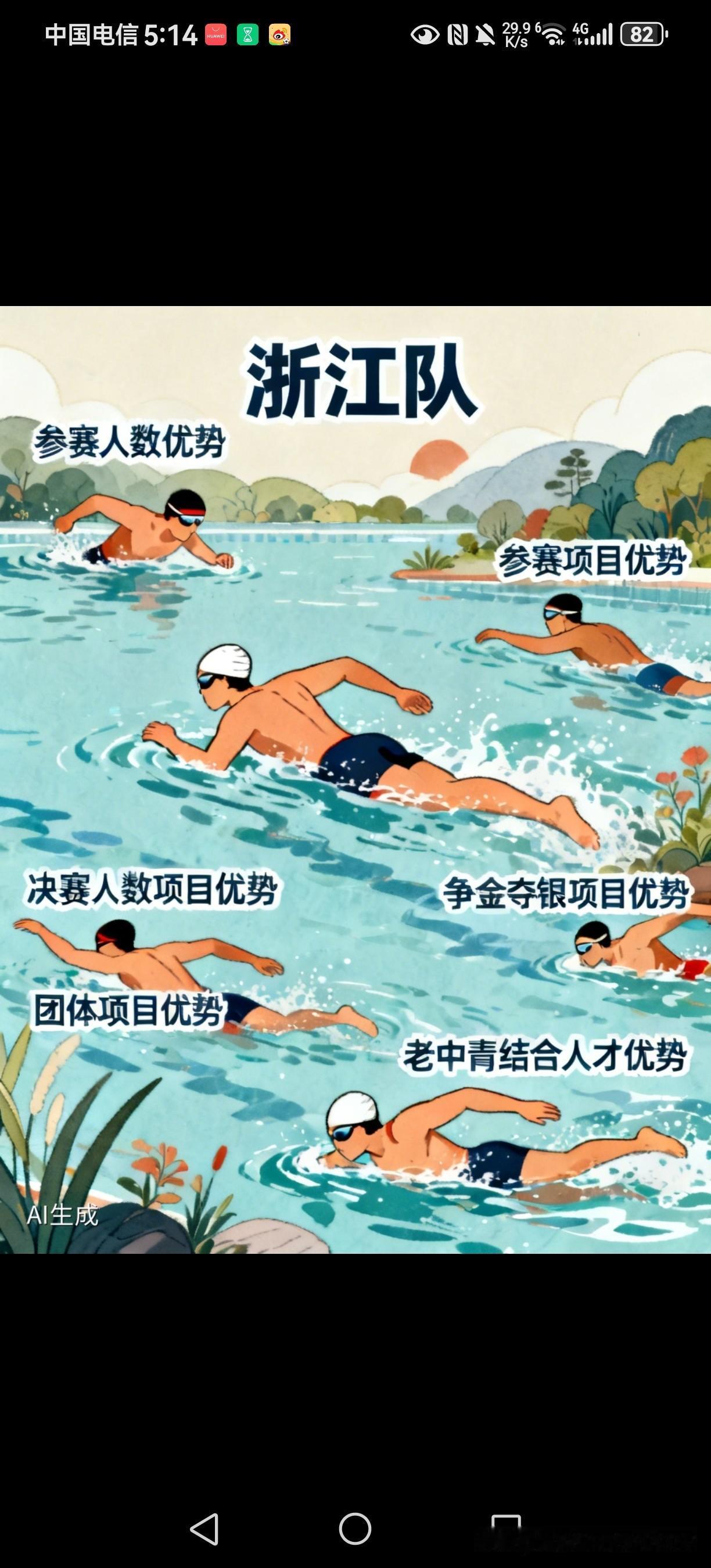 其一，浙江泳军参赛人数占优，在各参赛队伍中排名第一，达73人。其二，在参赛项目