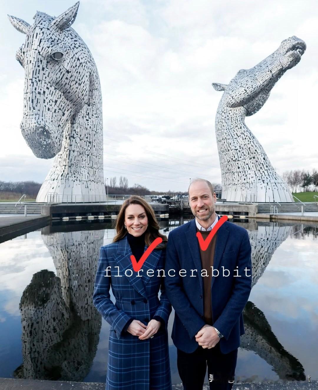 新照片❗️威廉王子和王妃于1月20日周二抵达苏格兰，在斯特灵和福尔柯克进行一系列