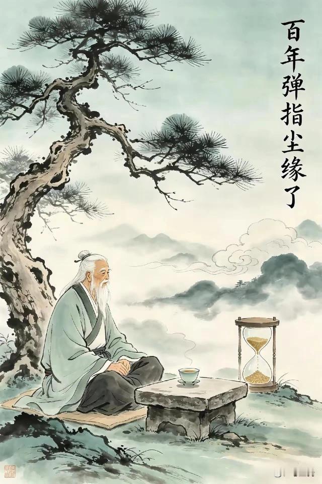 上联：百年弹指尘缘了，下联：一梦转瞬红尘劫。