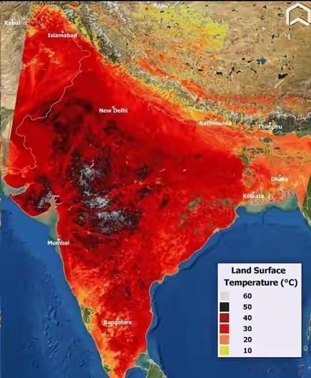 同一个太阳，印度被烤到48℃断电，中国北方却在悄悄变湿变绿？全球变暖加剧全