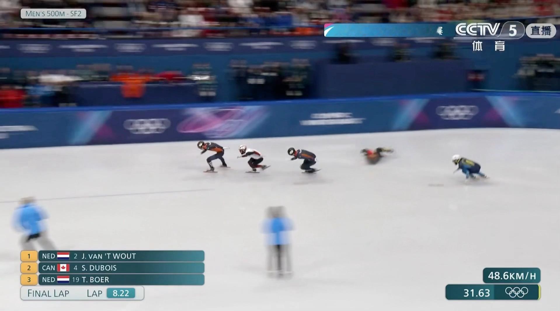 刘少昂无缘500米决赛今年短道速滑中国男子运动员主旋律就是…摔了、失误了。?