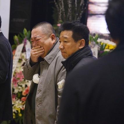 相声演员笑林告别仪式的镜头，这一组照片拍摄于2015年3月28日，地点在北京八宝