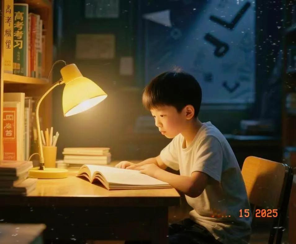 时光如箭。如今孩子站在了高考的战场边缘。陪他度过的一个个挑灯阅读，一次次紧张备考
