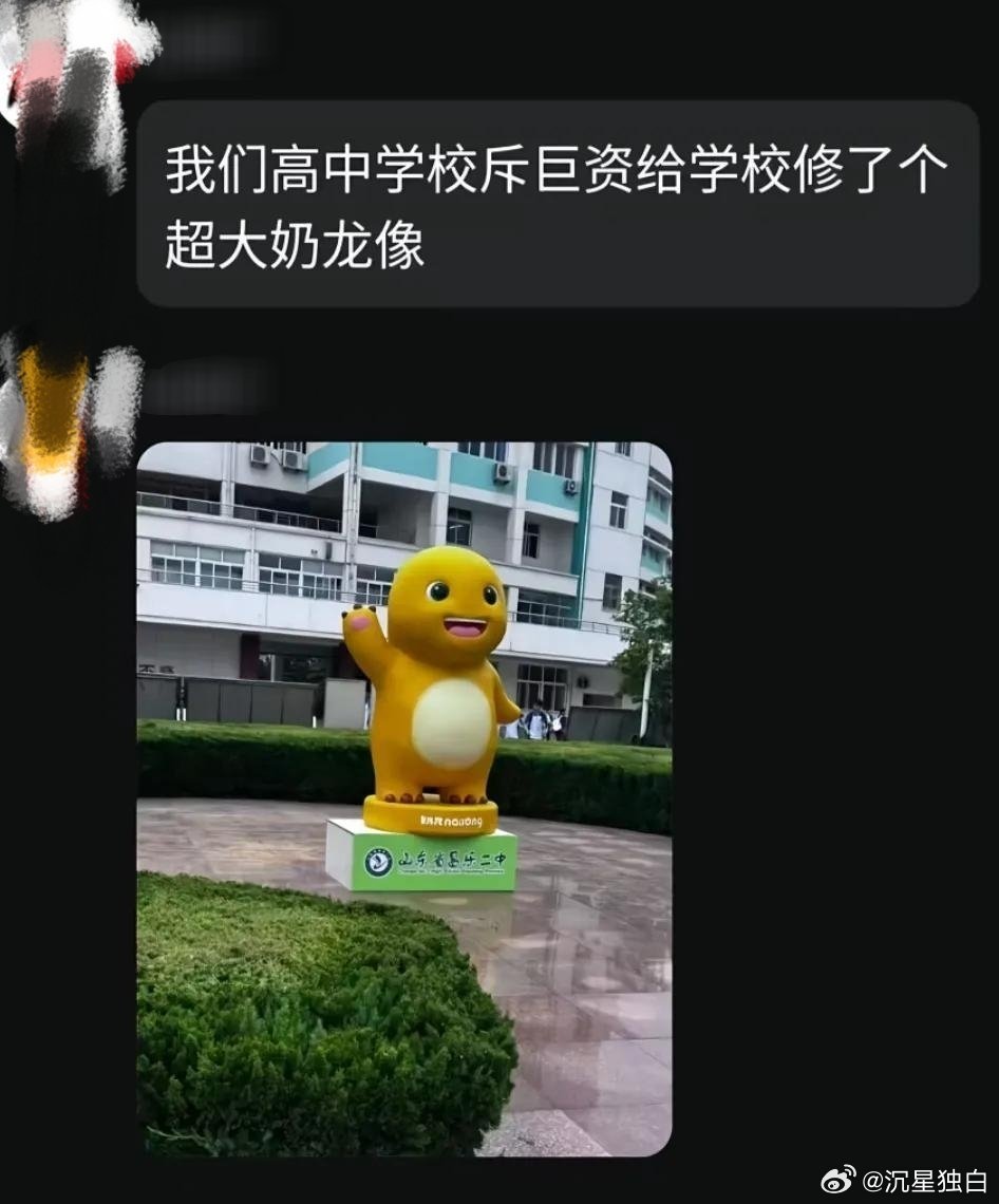 全世界唯一一个奶龙友好型学校。