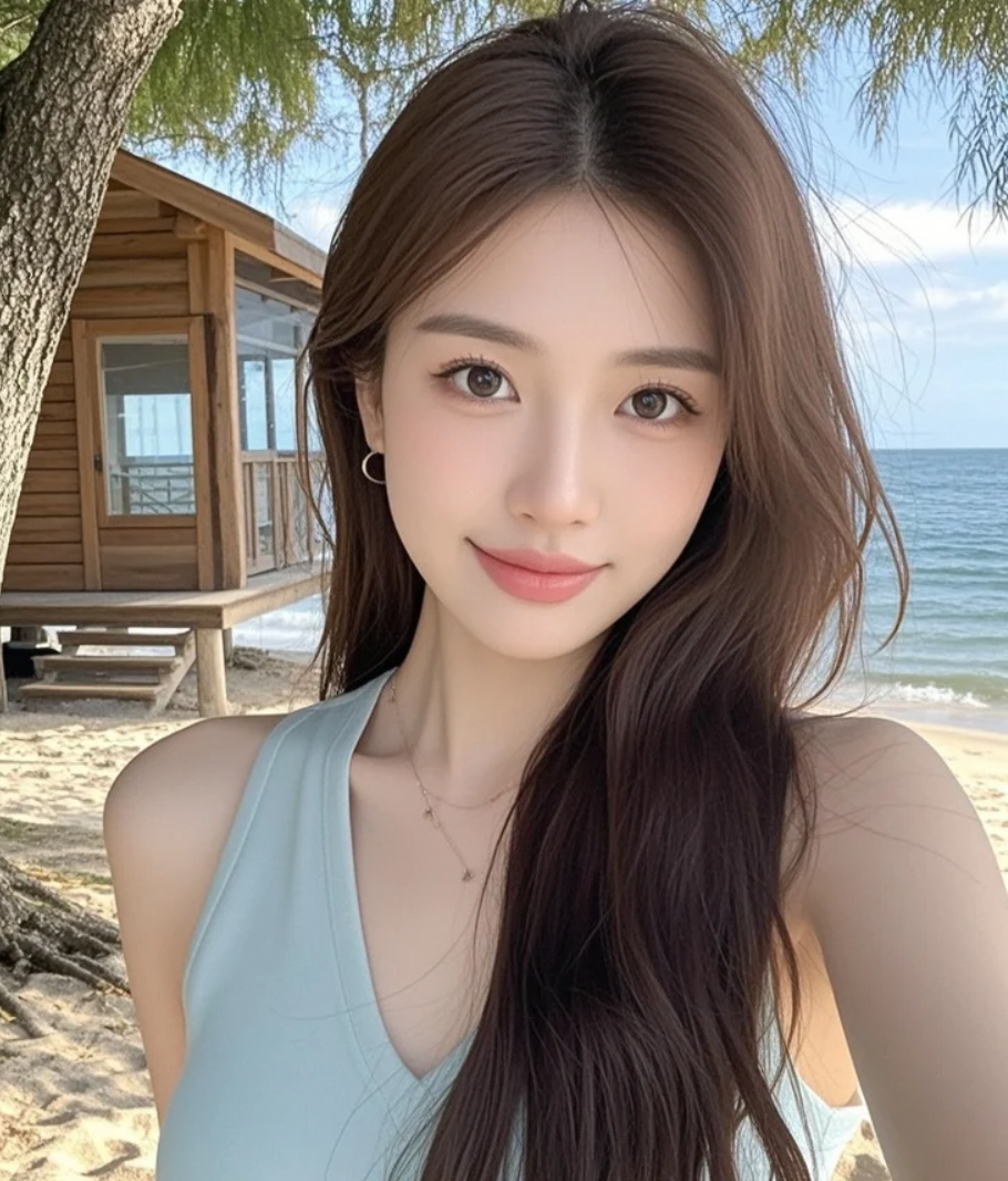 这海风，这长发，这颜值，谁能不爱？