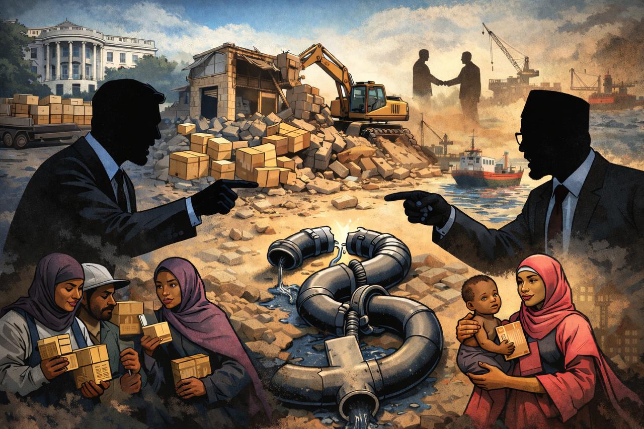 美国于1月8日暂停了对索马里的所有援助，两国关系跌到了低点。事情的起因是索马里