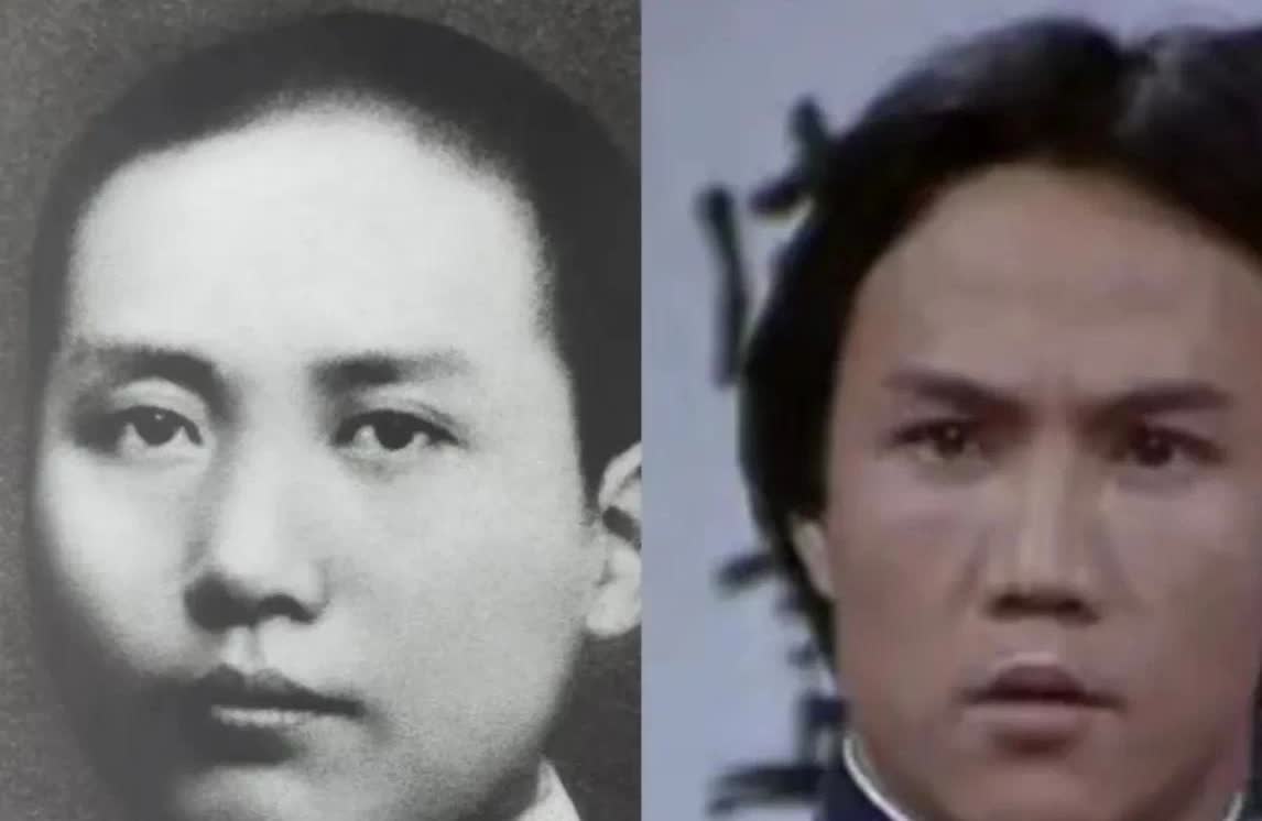 个人一直觉得，上世纪80年代的香港武打影视名星黄元申先生，长得特别像青年时期的毛