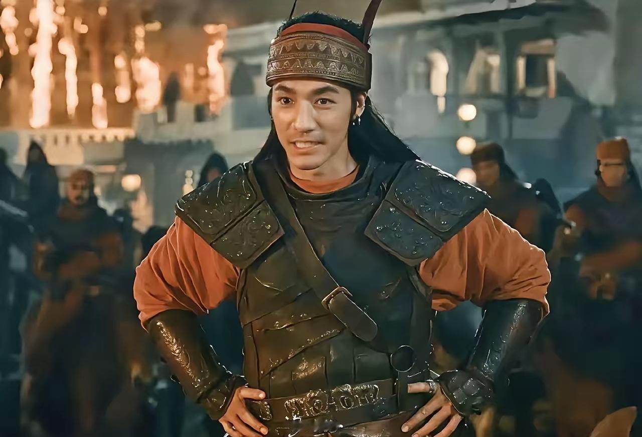 他长得像金城武，却在戏里把未来岳父的头砍下来当聘礼。你看他骑大马双手叉腰，嚣张