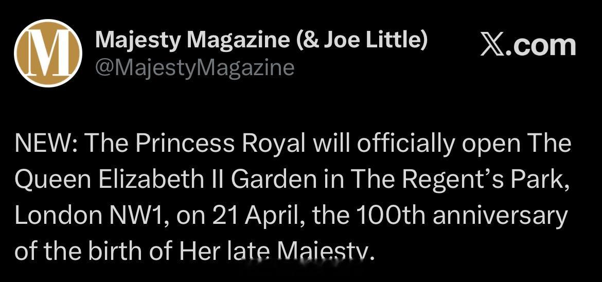 英国王室【预告】2026年4月20日，查尔斯三世和卡米拉王后将会在白金汉宫国