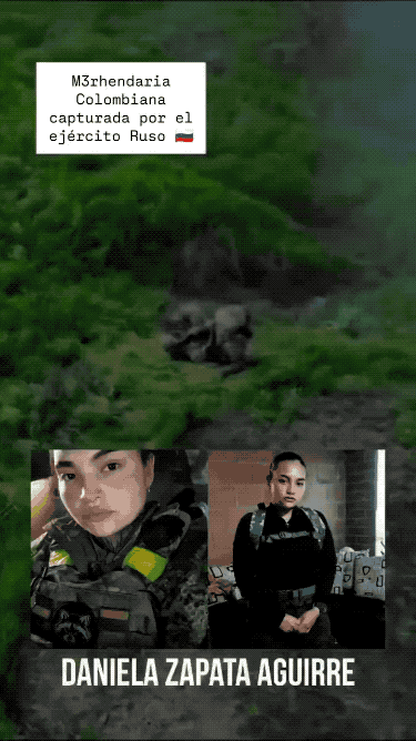 没击毙不错了：实拍俄军俘虏哥伦比亚女雇佣兵！画面显示一名身穿作战装备的女性在草地