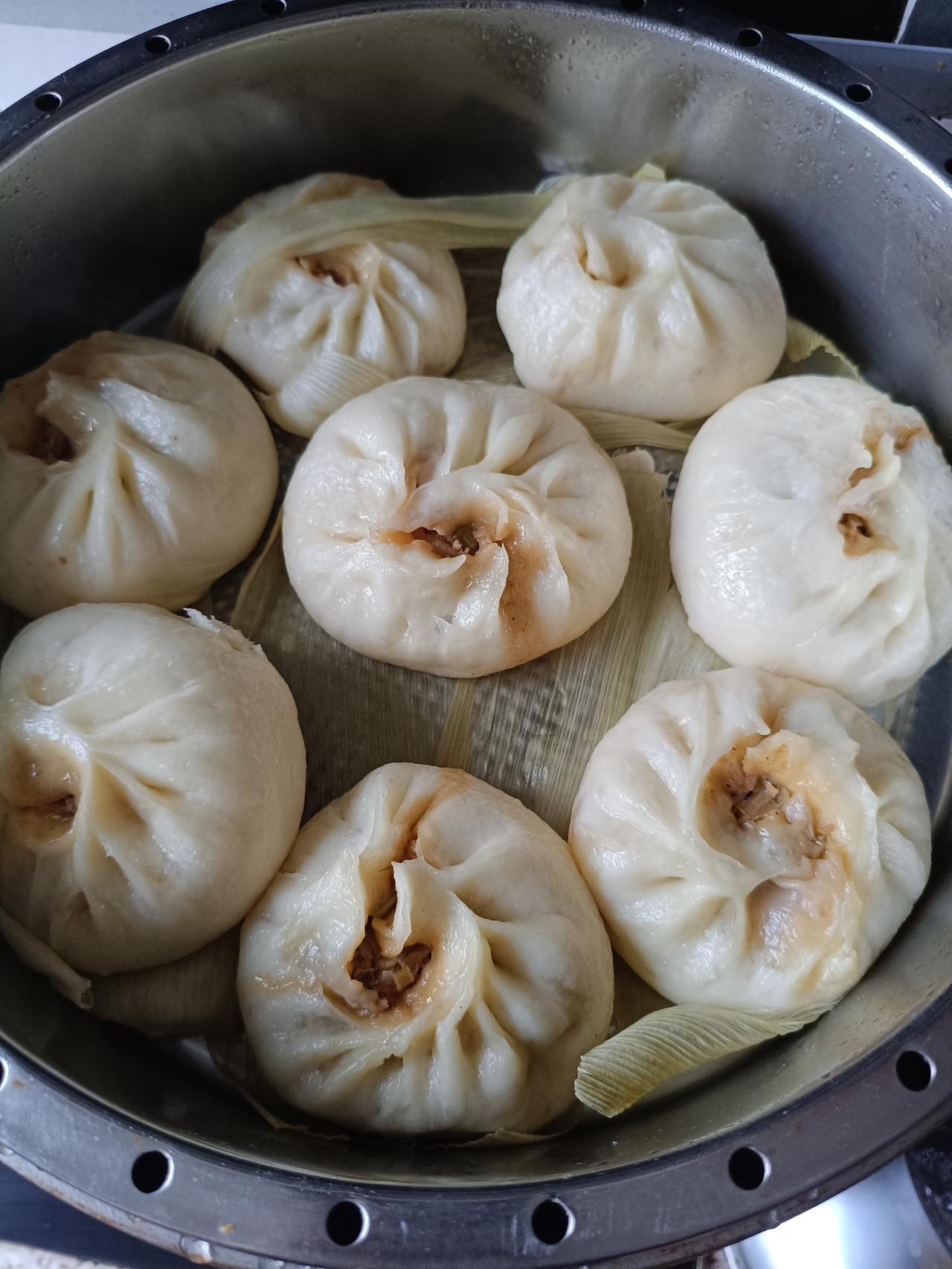 吃来吃去还是喜欢吃肉包子，友友们都怎么调肉馅？昨天我第一次用炖好的红