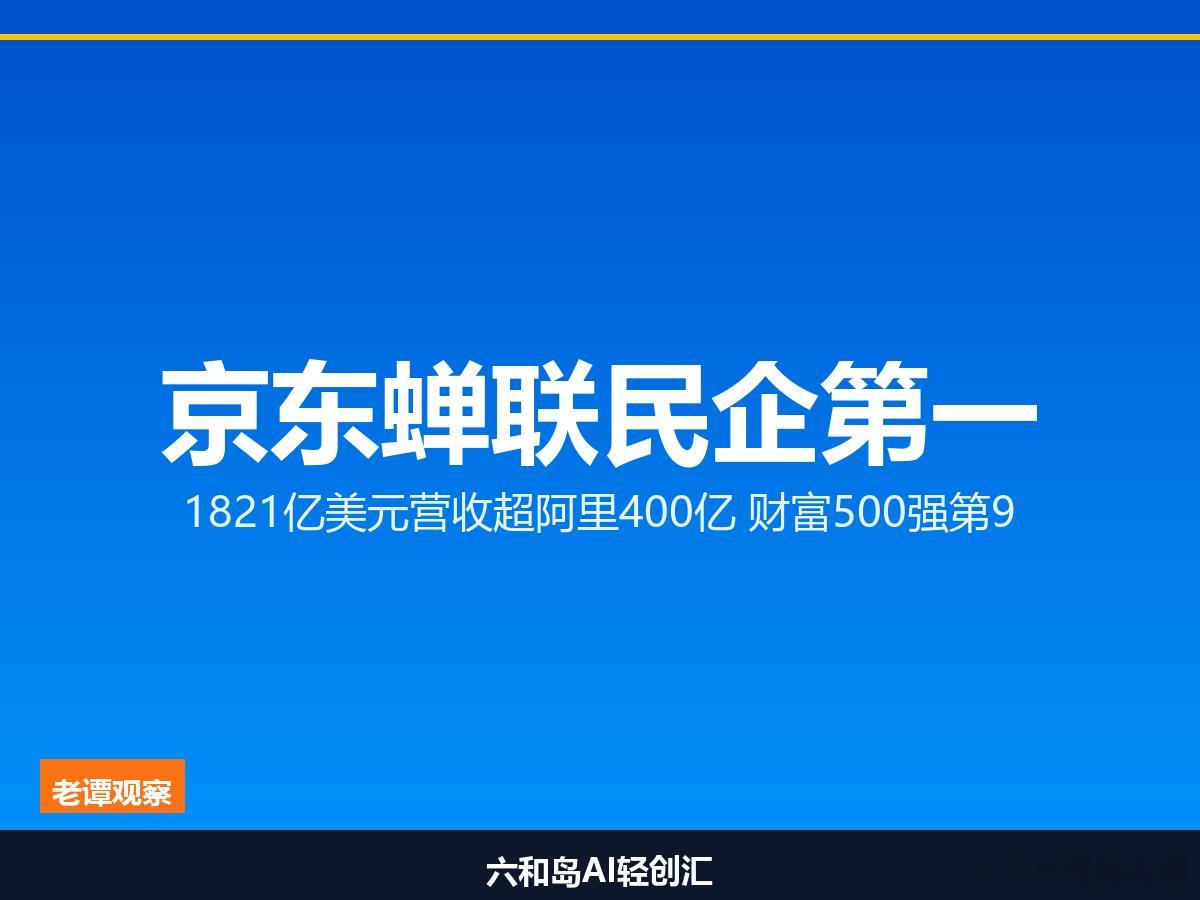 《财富》500强揭晓：京东1821亿美元营收蝉联民企第一，超阿里400亿电商江湖
