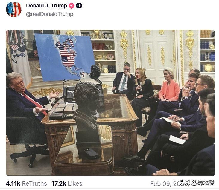 虽为AI生成，但特朗普有实力实现特朗普在社交账号上发布了一张AI生成图片：他