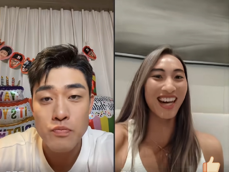 郑钦文连麦吴易昺太欢乐了，看看：吴易昺：“郑钦文一看到帅哥就夹子音了。”郑