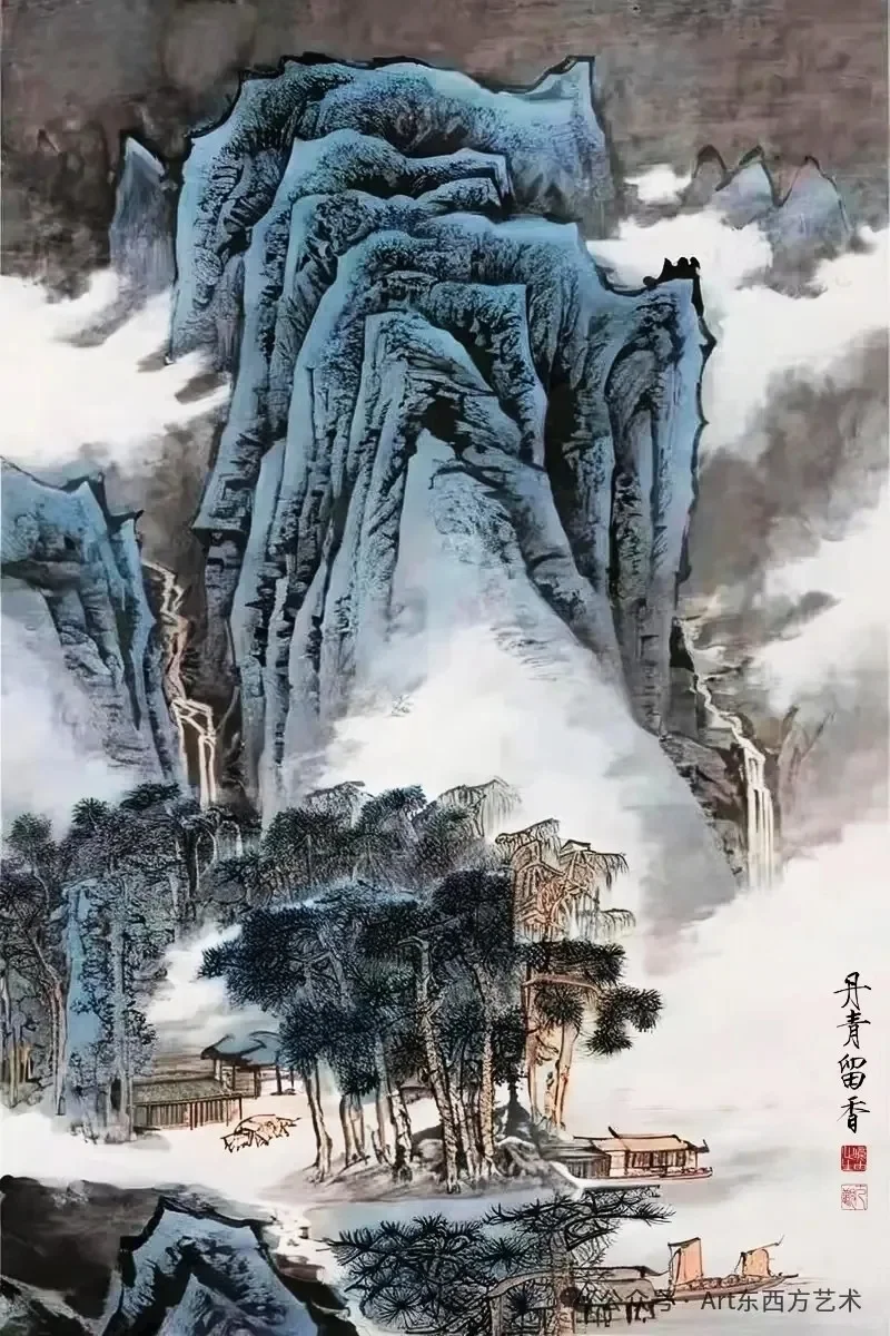 云雾缭绕现旖旎，惊似仙境降人间！欣赏中国山水画的独特气质浪漫构图与深厚...