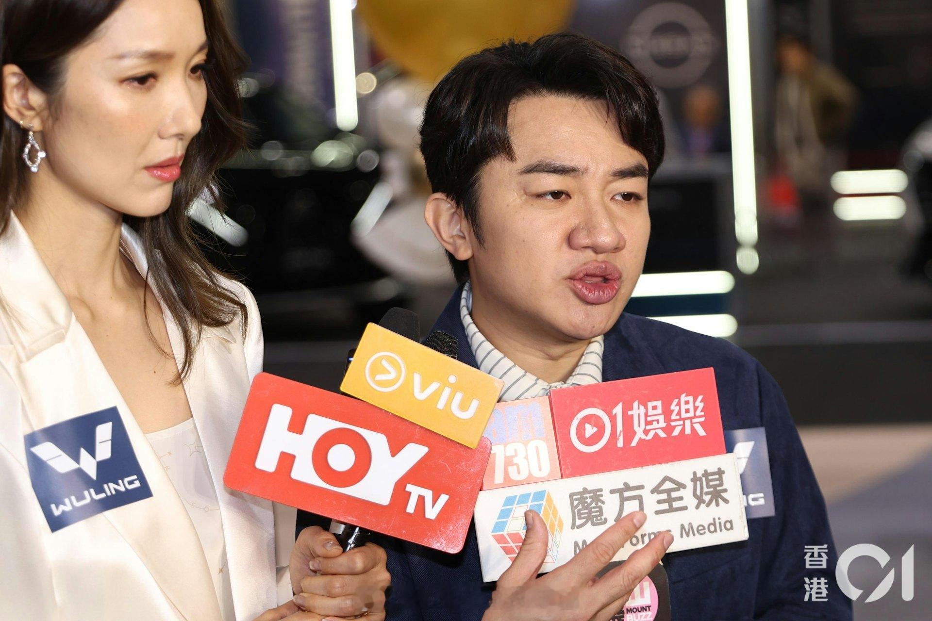 王祖蓝因宏福苑火灾痛失朋友　眼泛泪光：安息|HK01圈中模范夫妻王祖蓝及李亚