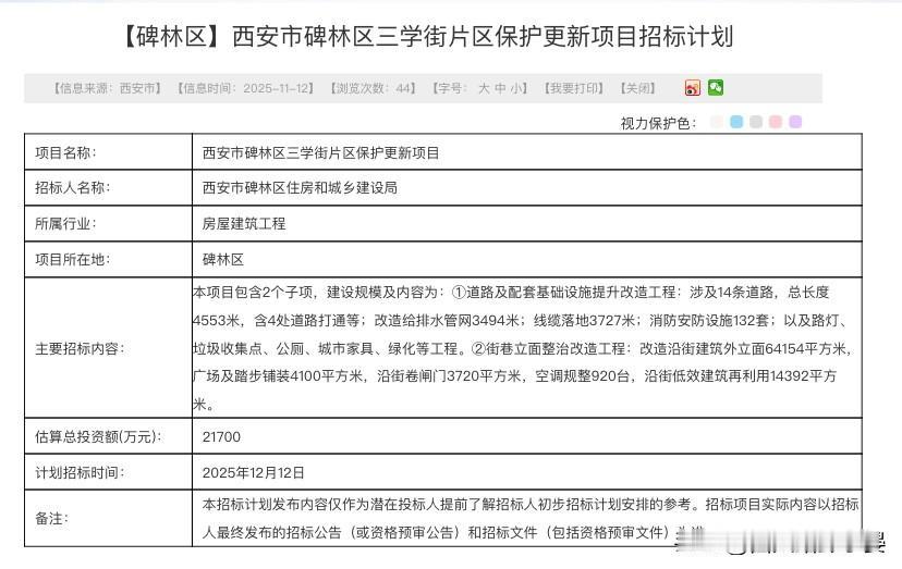 投资超2亿！西安三学街片区要焕新，涉及14条道路、6万㎡立面改造西安碑林区又