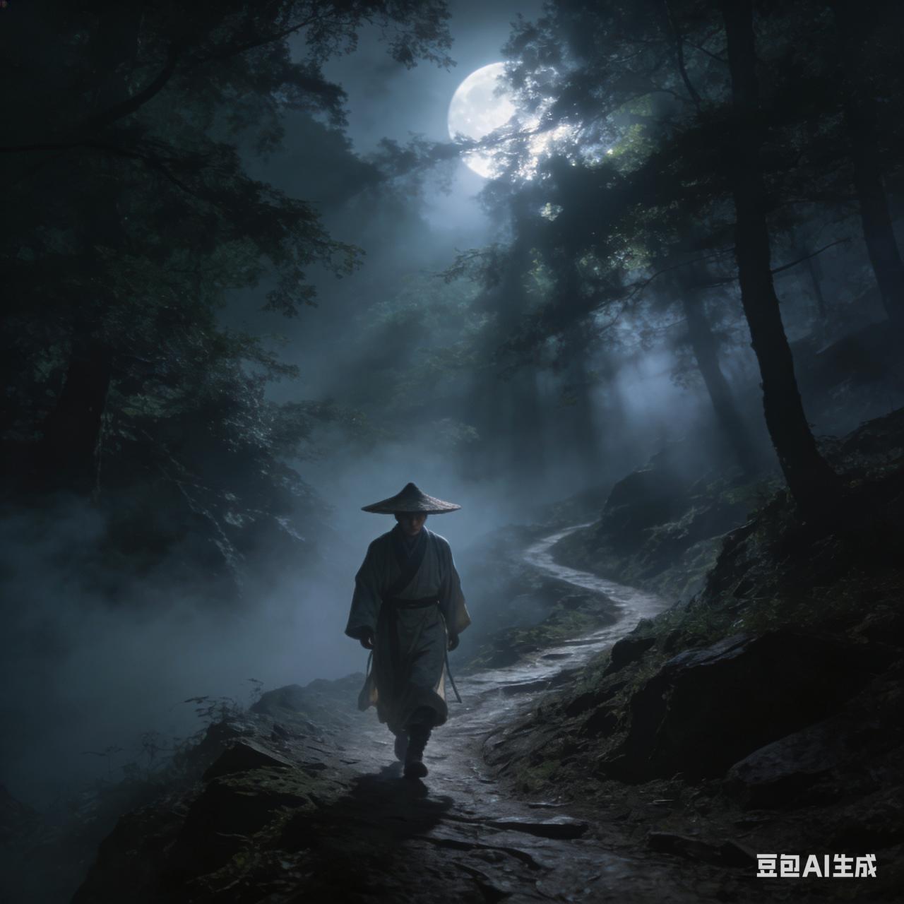 平乐人钟兴业，一次夜行山道，忽闻崖下传来人语声。他心下奇怪：这荒山野岭的，怎