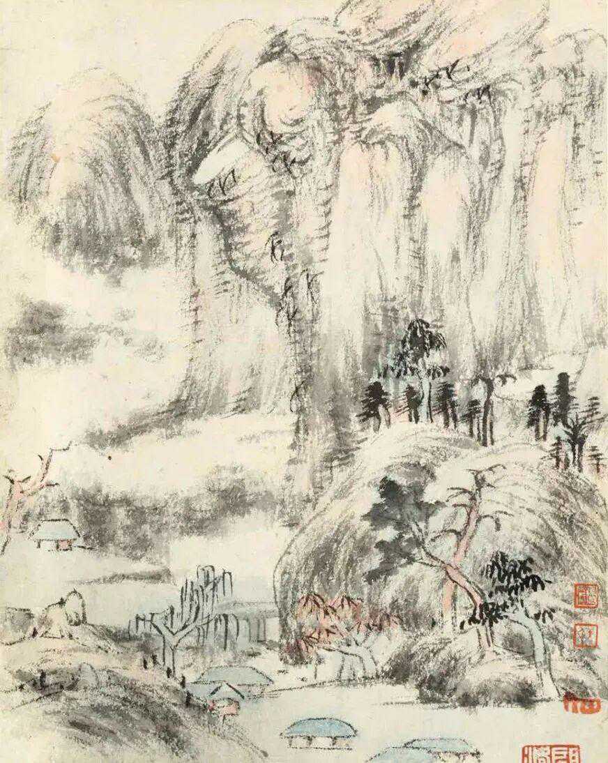 八大山人（1624—1705），法名传綮，世称其谱名为朱耷，号个山、人屋等。明宁