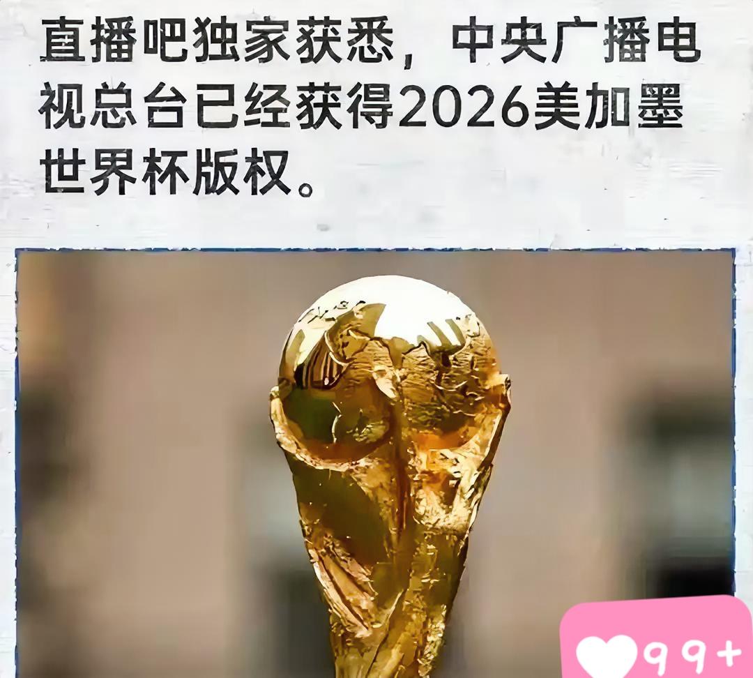 定了！就在今天，中国球迷悬了半年的心彻底放下！5月15日，中央广播电视总台正式