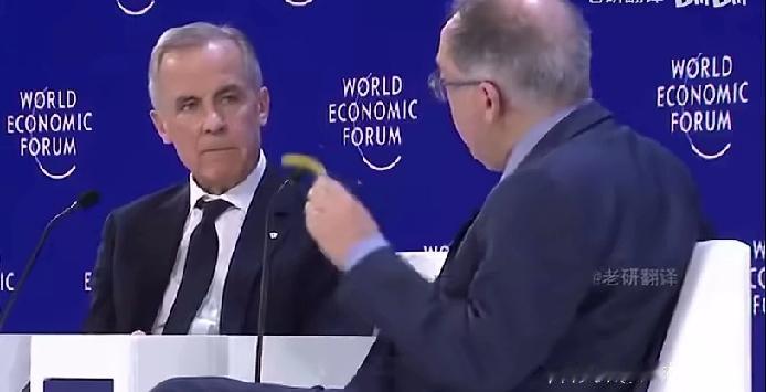 达沃斯现场卡尼被直问会不会掏10亿美元，买特朗普和平委员会永久席位，这问题直接把