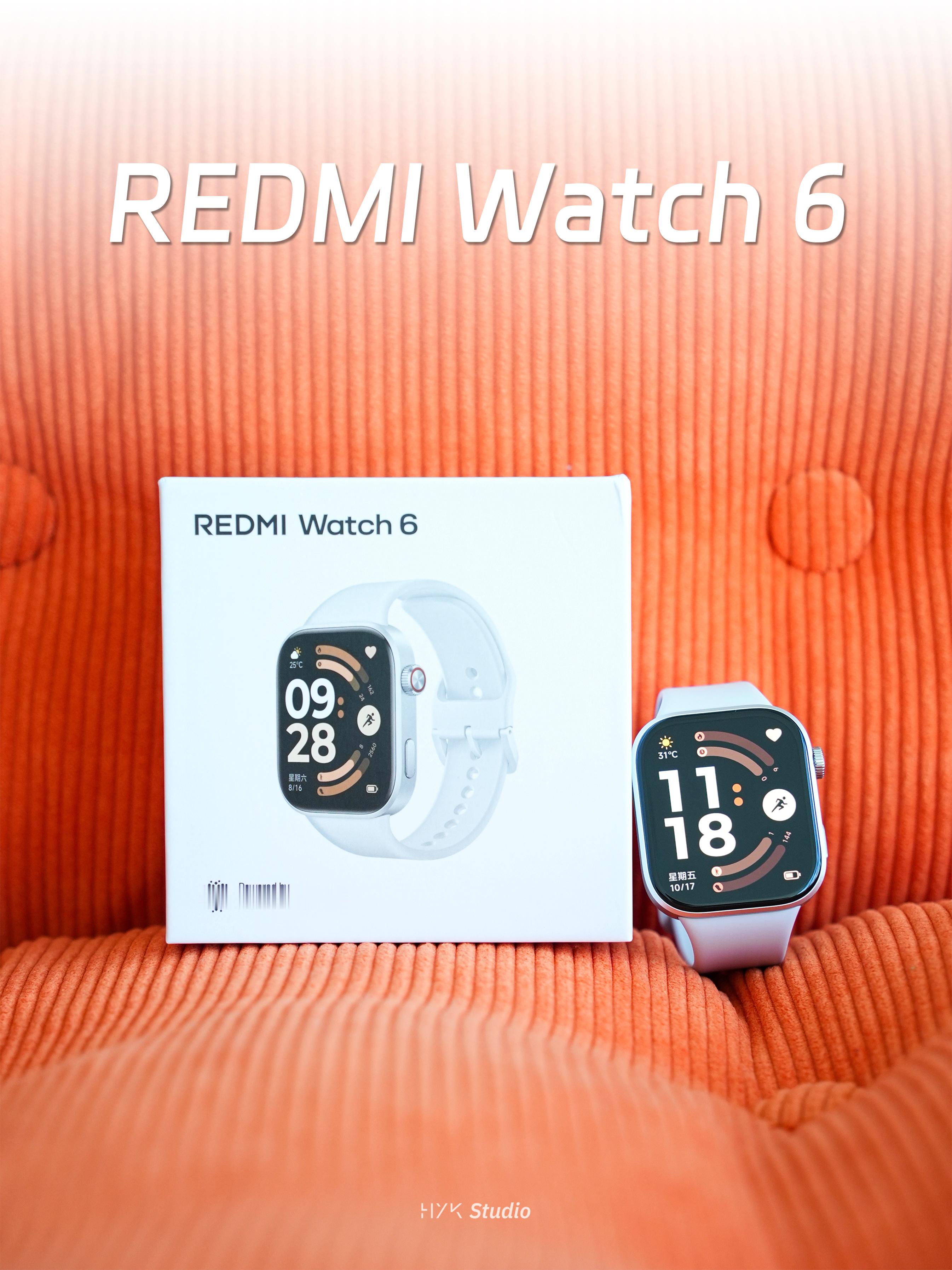 HYK图赏｜REDMIWatch6这款是皎月银配色，2.07英寸方形表盘+