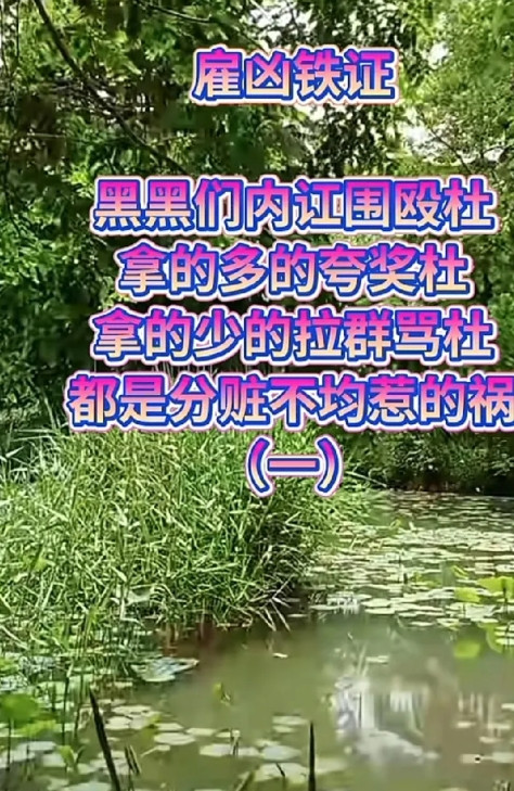 好一个雇佣铁证呀，这不今天柴桑大姐在直播间播放了一段忽悠批正道的一番话，说老杜人