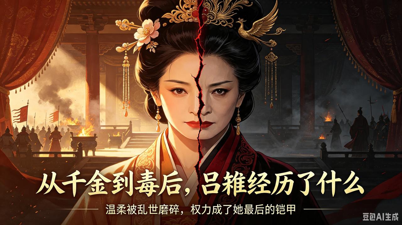 吕雉:老娘不是一来就是毒妇。我明明是吕家千金，结果老爹喝大了嘴没把