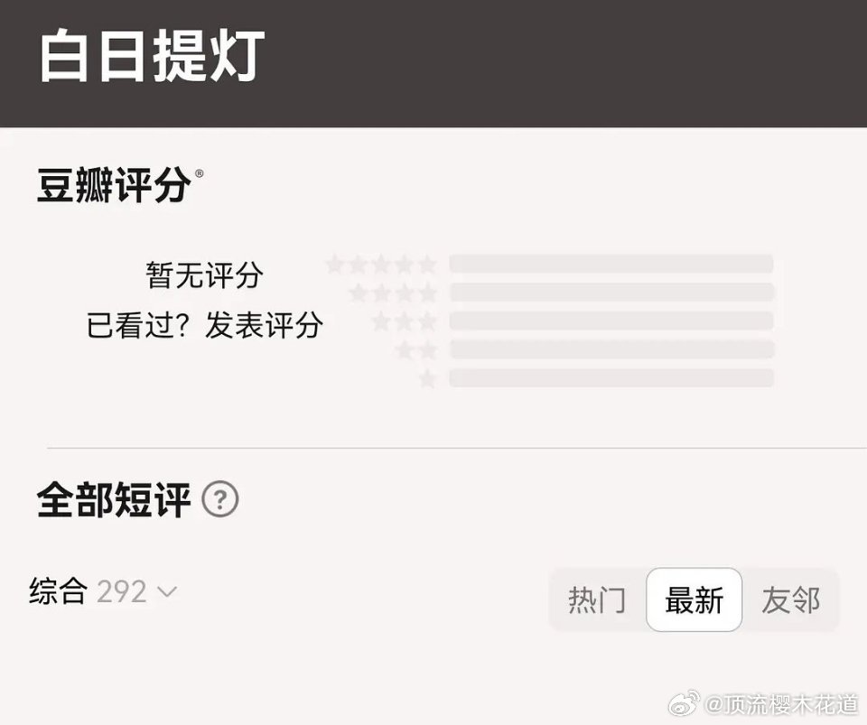 白日提灯，剧播快俩小时了，还不能写剧评，这是方便ai短评半夜混进去？别的剧播了五