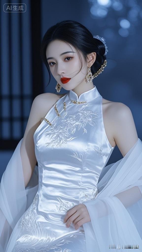 梦幻古风少女，轻盈纱裙飘逸，唯美发饰点缀，宛如画中仙子。