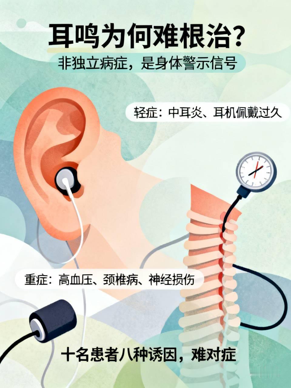 为什么说耳鸣治不好？之前陪着家中长辈先后三次前往耳鼻喉科就诊，才