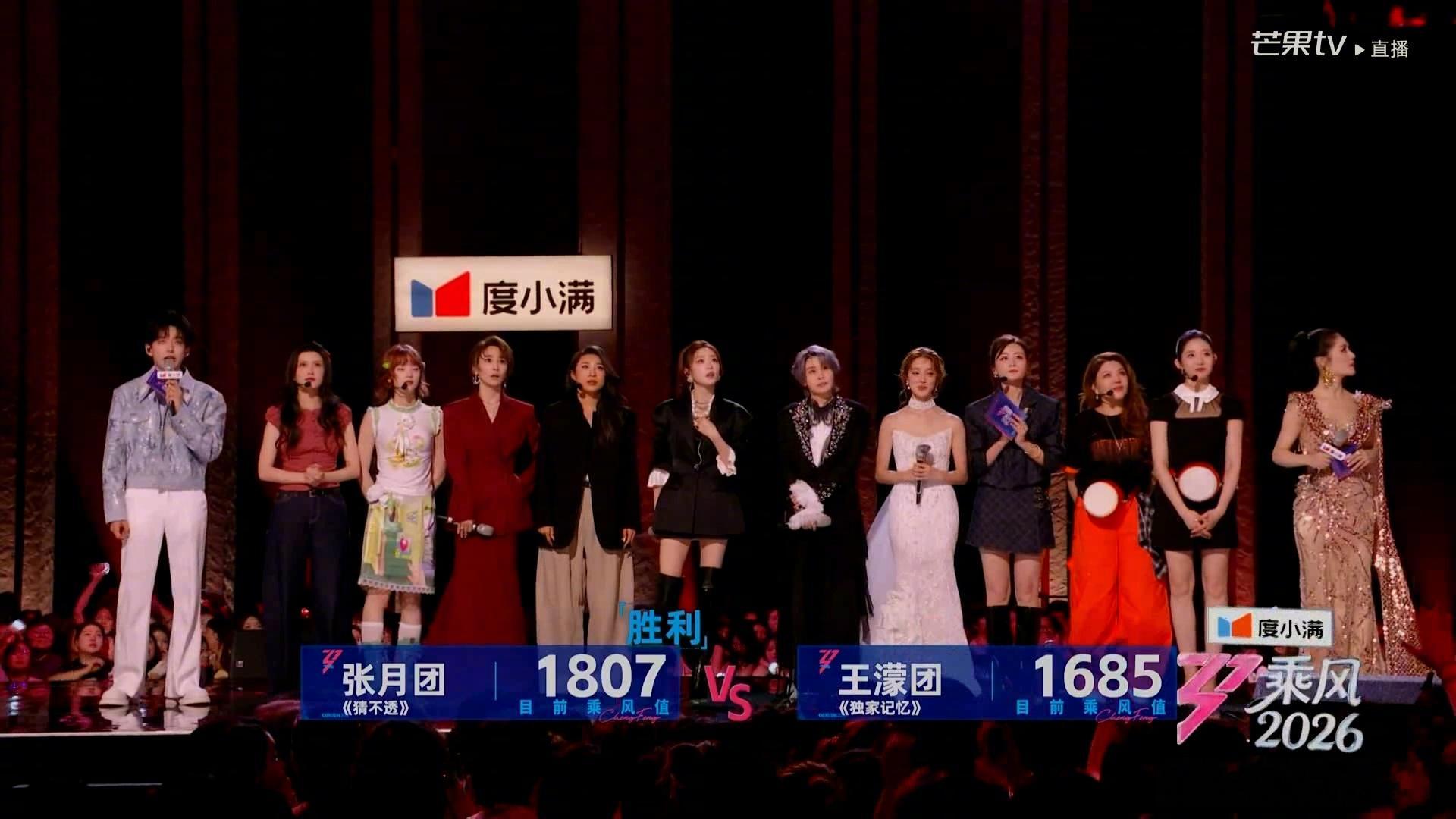 浪姐排名浪姐直播张月团第一！全员安全！李小冉团倒一张月谢楠《猜不透》87