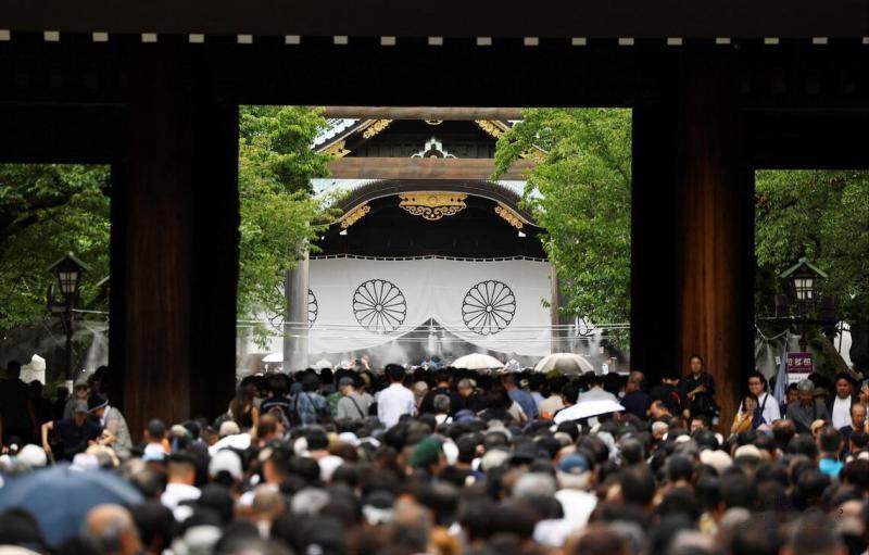 太可耻了！台媒报道，日本8月15日纪念二战结束81周年，多名内阁成员和自民党高