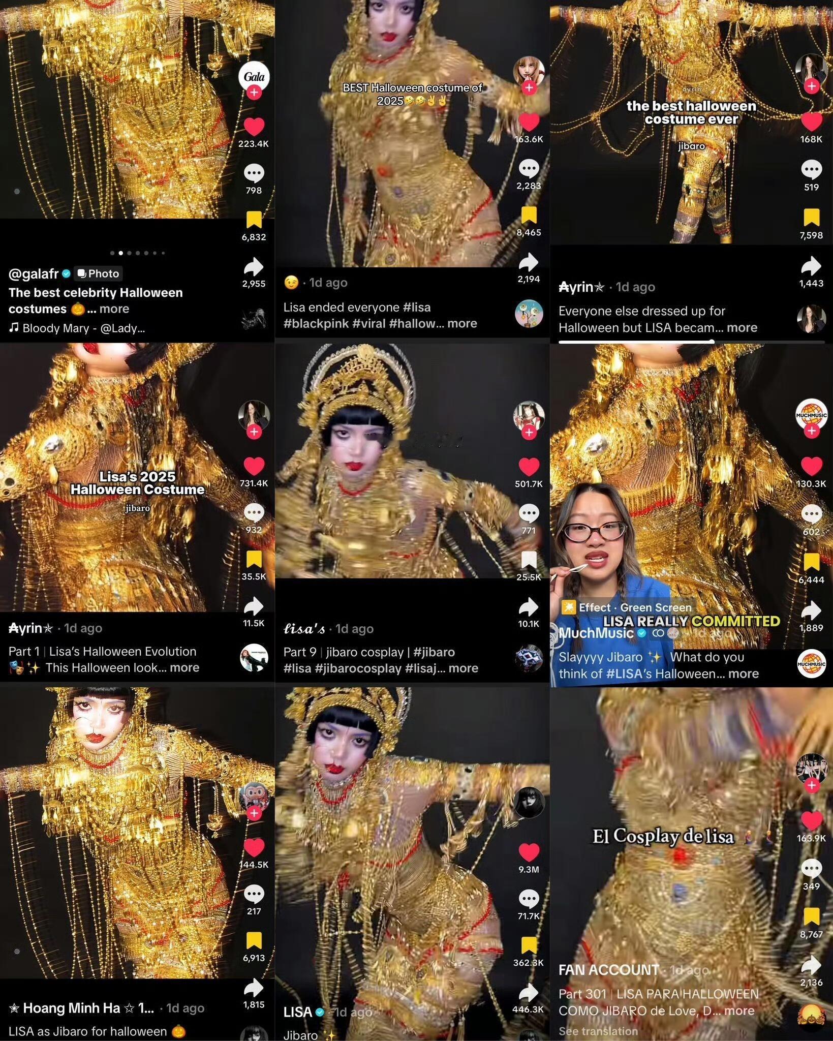 Lisa万圣节装扮的出圈程度🔥​​​