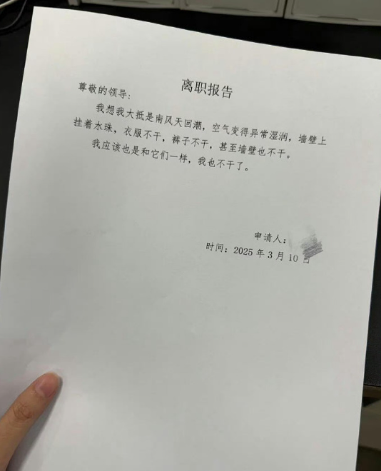 离职的理由​​​。。。。。。。