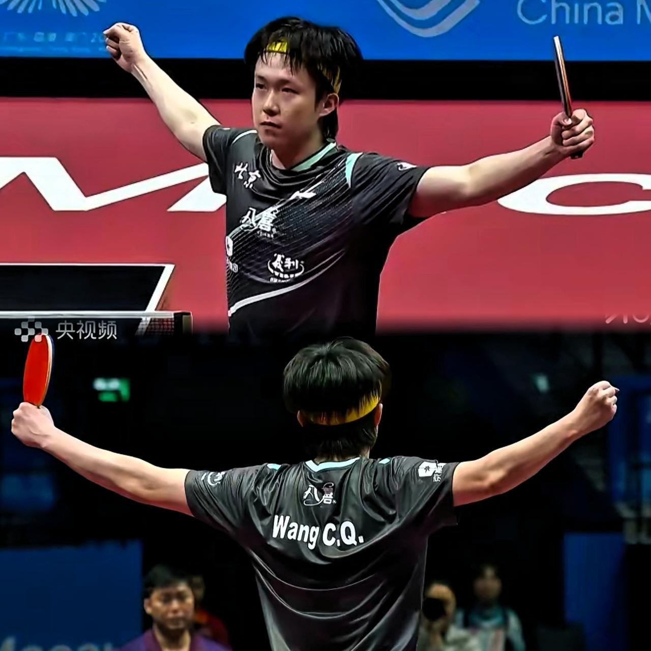 头哥4:2赢高远！最后那个眼神杀我！也太坚定了吧！赢球那一刻他张开双臂，