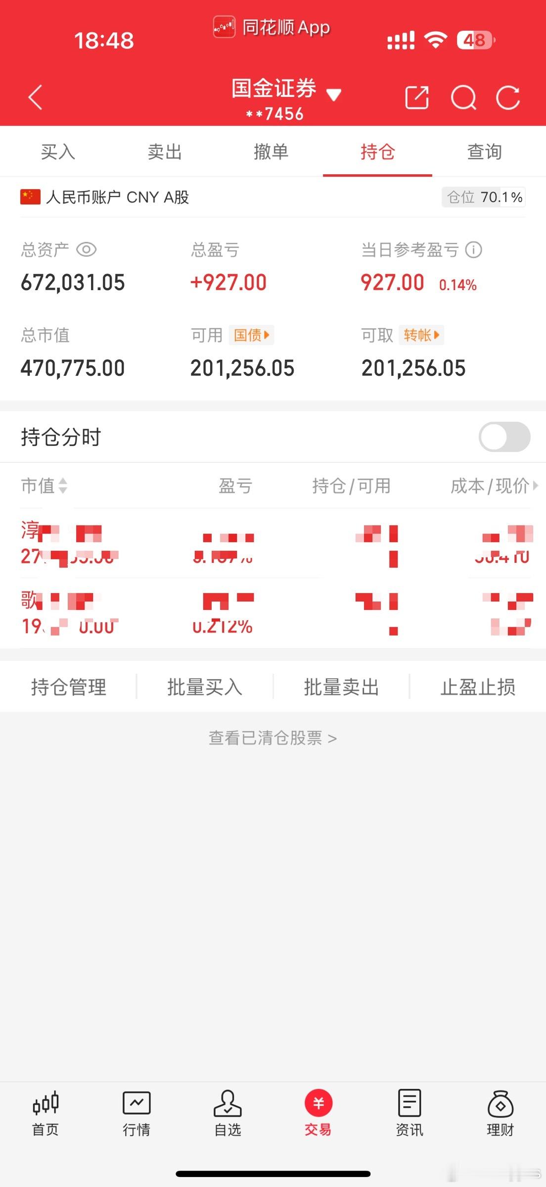 牛市不赚钱什么感受？那熊市赚钱什么感受？所以管他牛市熊市呢。​​​