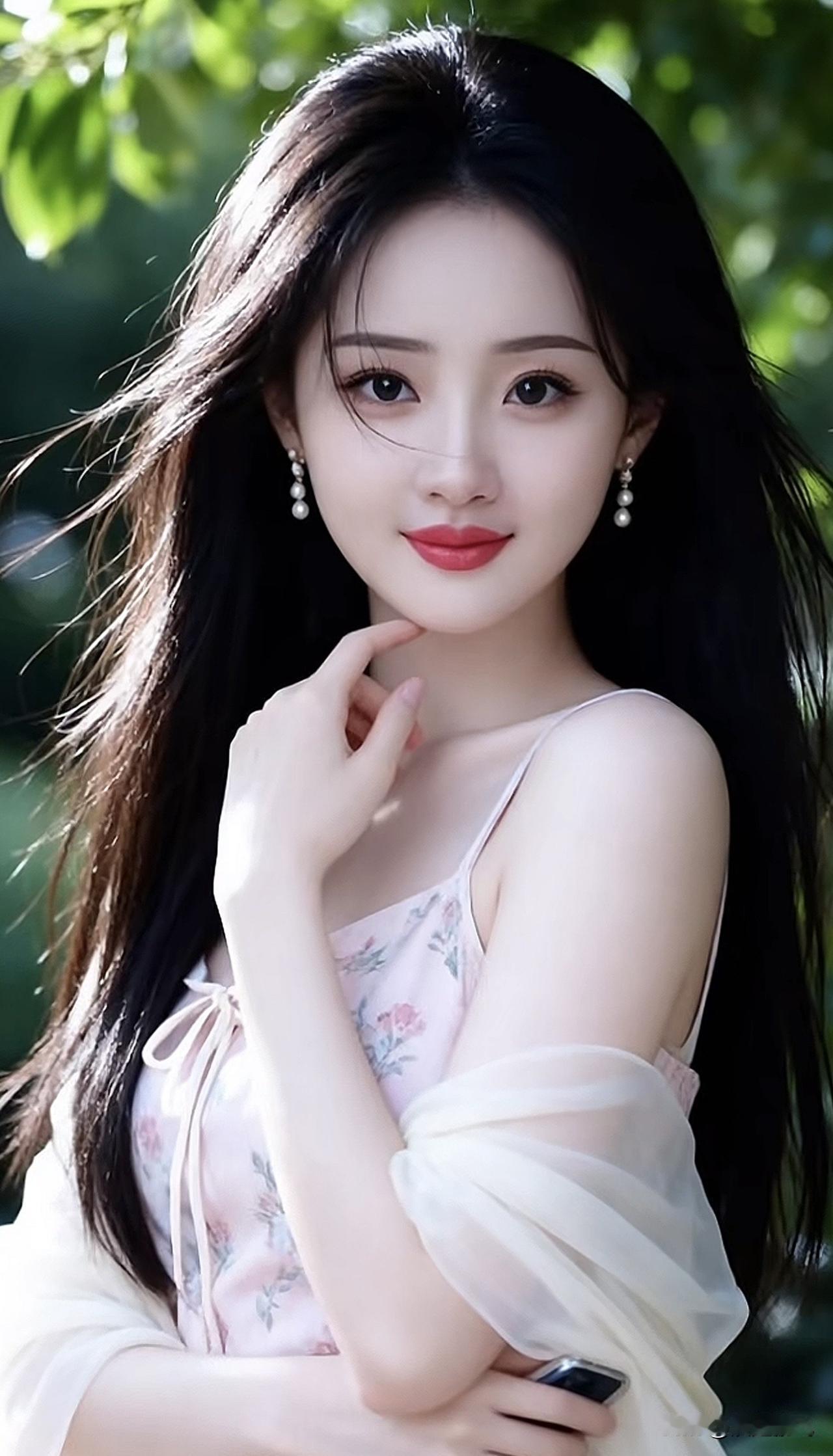 夏日清新少女，自然光下绽放美丽阳光白裙少女阳光少女照秋日少女照阳光少女照