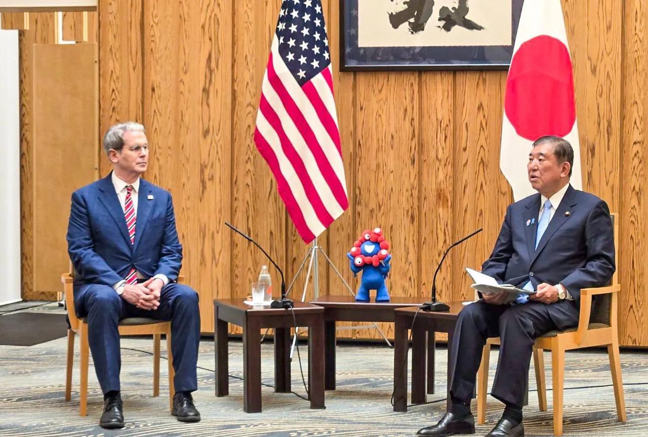 7月18日，美国财长贝森特率团赴日本，参加大阪世博会的美国国庆日活动，并且获得了