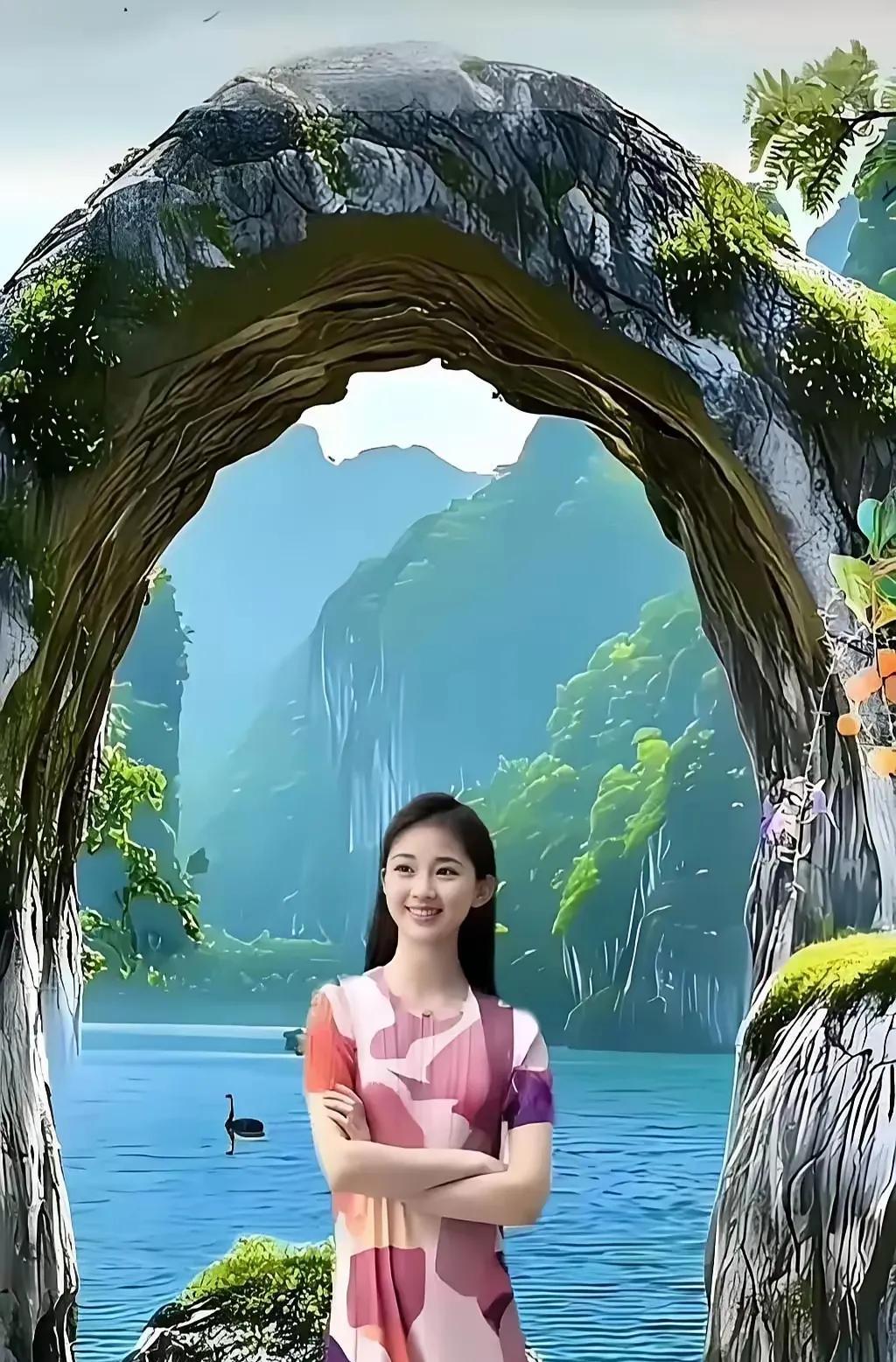 七绝·山青水秀人娇美文/方立新山青水秀人娇美，旖旎风光在眼前。峻岭群峰披