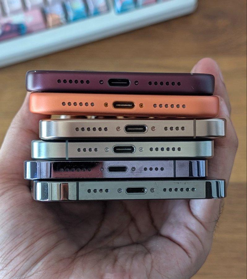 事实证明苹果为了让你换手机iPhone15Pro/16Pro上的钛金属最好，一点痕迹没有不锈钢很容易