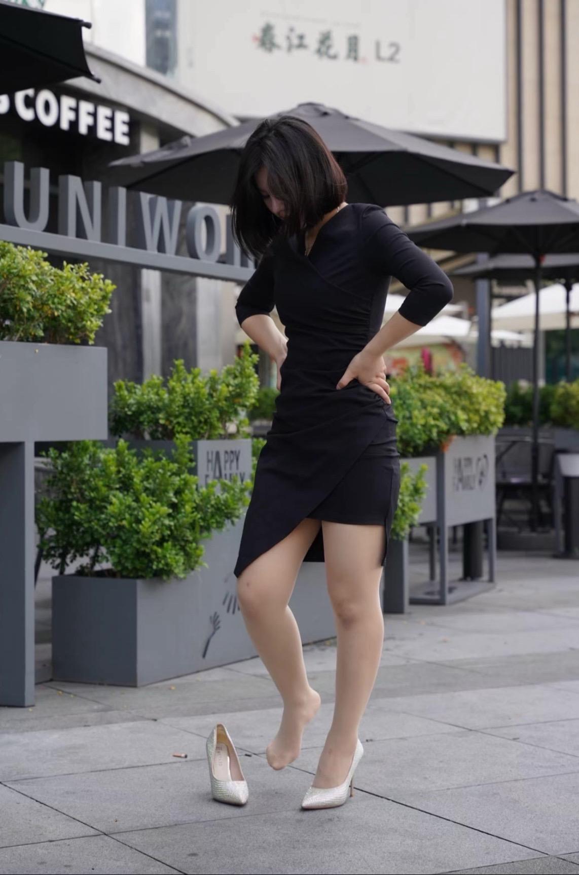 大長腿 西装女士 皮裤女装 西装女神