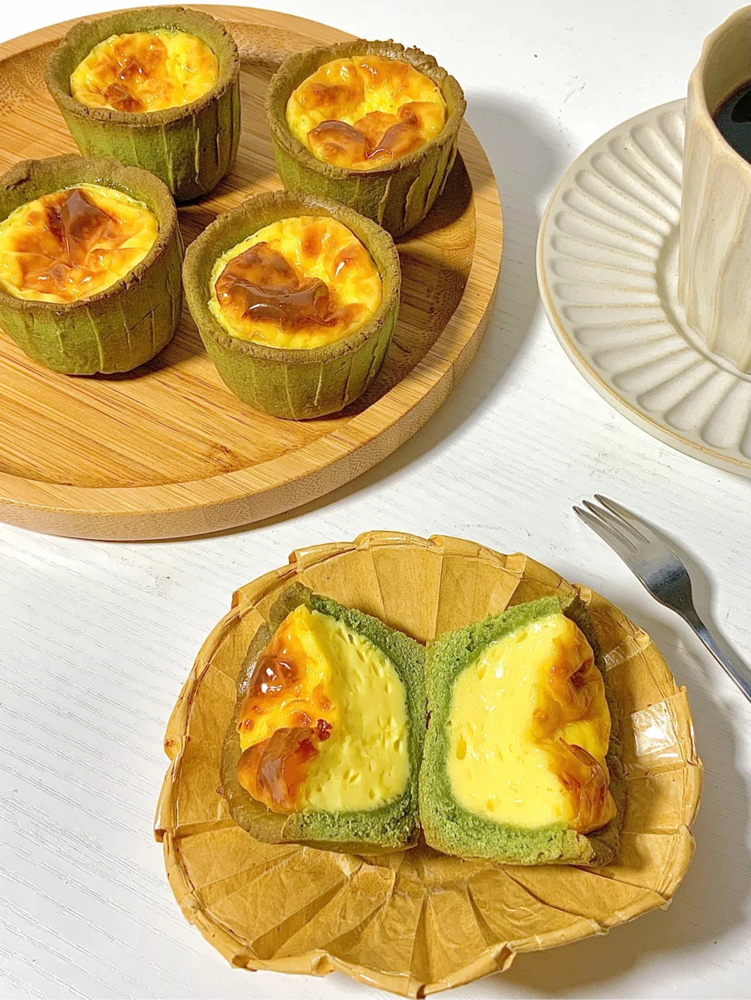 德式抹茶布丁塔｜配点红酒下午茶神仙组合🍮